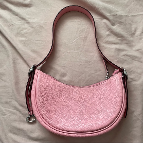 Coach Handbags - Coach Pink Leather Shoulder Bag